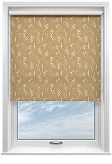 Botanical Sketchbook, Dijon Yellow - Roller Blind